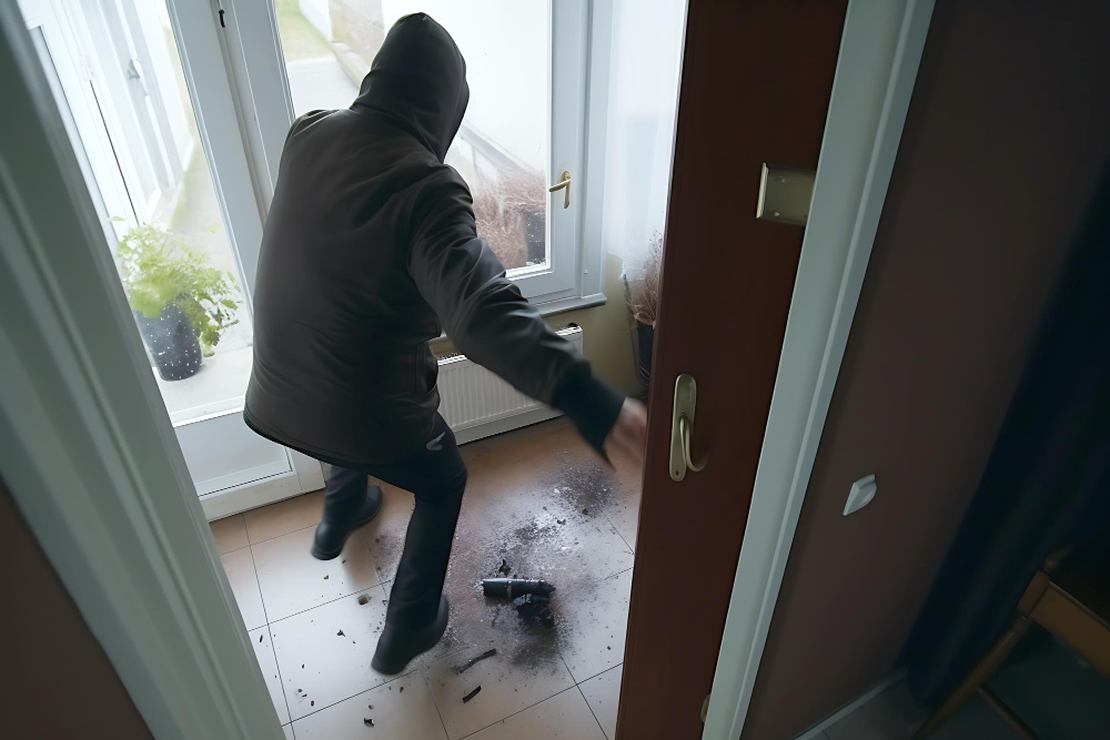 Tenta il furto in villa e simula di innaffiare il prato